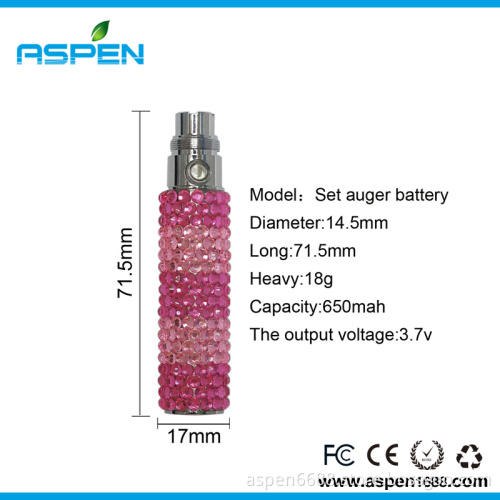 650mAh 900mAh 1100mAh EGO Diamante Battery with Wonderful Appearance